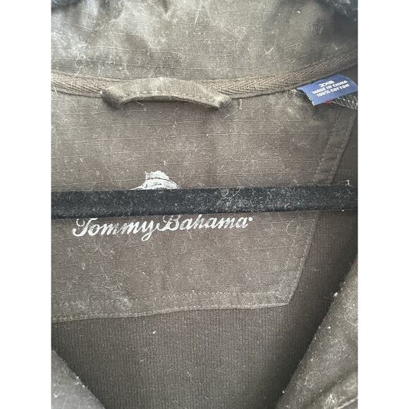 Tommy‎ Bahama Black 1/2 Zip 100% Cotton Big And Tall 2XB READ - Picture 4 of 5